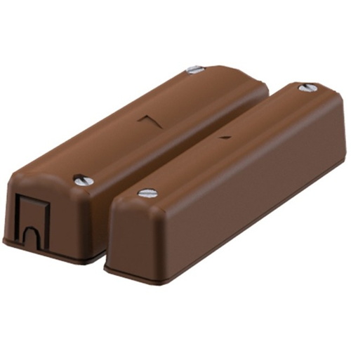 CQR SC570 Cable Magnetic Contact - SPST (N.O.) - 12 mm Gap - For Door, Window - Surface Mount - Brown