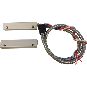 Knight Fire & Security E92 Cable Magnetic Contact - 35 mm Gap - For Roller Shutter - Surface Mount - Silver Aluminium