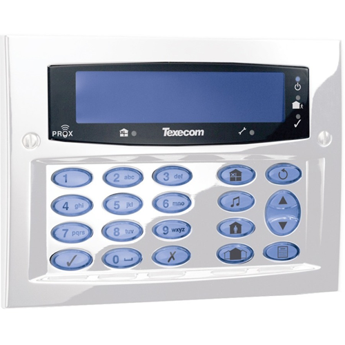 Texecom Premier Elite Security Keypad - For Control Panel - Diamond White