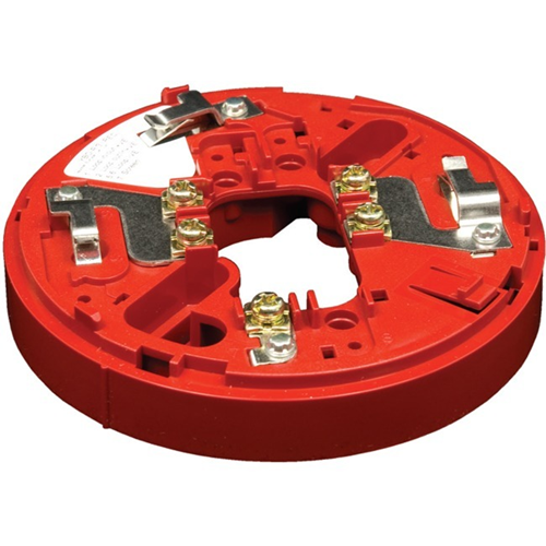 Hochiki YBO-R/3 Addressable Sounder Base for Sounder - ABS, Stainless Steel - Red