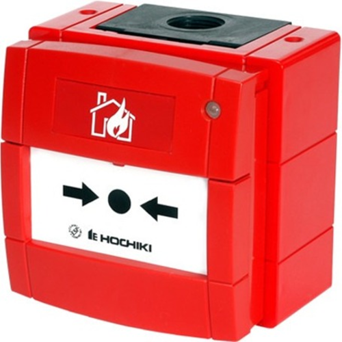 Hochiki HCP-W(SCI) Manual Call Point For Fire Alarm - Red - Polyphenylene Oxide