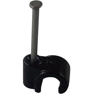 FM Products Cable Guide - Black - 1000 Pack - Cable Clip - Polypropylene, Steel