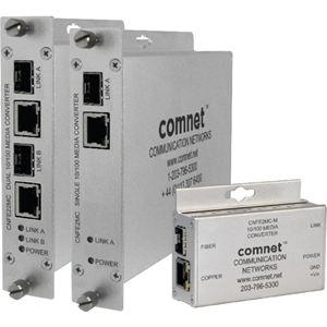 Comnet Transceiver/Media Converter - 1 Port(s) - 1 x Network (RJ-45) - Twisted Pair, Optical Fiber - Single-mode, Multi-mode Fiber - Fast Ethernet - 10/100Base-TX, 100Base-FX - 80 km - 1 x Expansion Slots - 1 SFP Slots - Rail-mountable, Rack-mountable, Wall Mountable