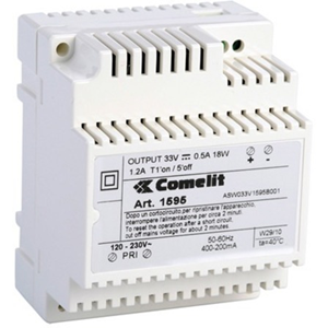 Comelit 1595 Proprietary Power Supply - DIN Rail - 33 V DC Output
