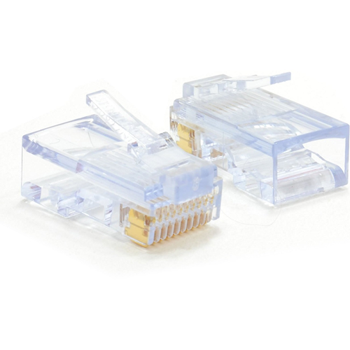 W Box Gold Plated Network Connector - 10 Pack - 1 x RJ-45 Male Network