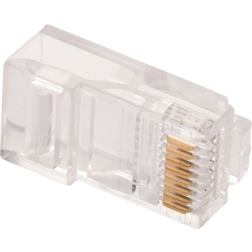W Box Gold Plated Network Connector - 100 Pack - 1 x RJ-45 Network Male