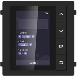 Hikvision DS-KD-DIS 8.9 cm (3.5") Video Door Phone - TFT LCD - Apartment, Indoor, Intercom System