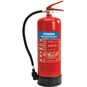 TG Fire Extinguisher - Dry Powder - 9 kg Capacity - A: Common Combustibles, B: Flammable Liquids, C: Live Electrical Equipment - Refillable