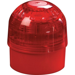 Apollo 55000-005 Horn/Strobe - Wired - 28 V DC - 100 dB(A) - Visual, Audible - Wall Mountable - Red