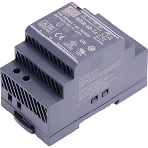 Hikvision DS-KAW60-2N Power Supply - 60 W - DIN Rail - 120 V AC, 230 V AC Input - 24 V DC @ 2.5 A Output