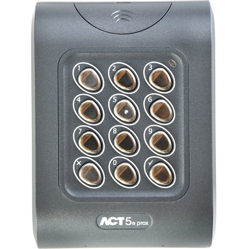 Vanderbilt ACT5-EM Card Reader/Keypad Access Device - Indoor, Outdoor, Door - Proximity, Key Code - 128 User(s) - 1 Door(s) - Surface Mount