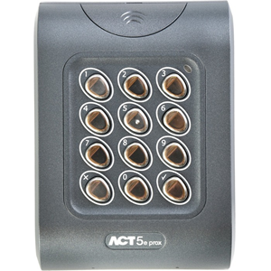 Vanderbilt ACT5-EM Card Reader/Keypad Access Device - Indoor, Outdoor, Door - Proximity, Key Code - 128 User(s) - 1 Door(s) - Surface Mount