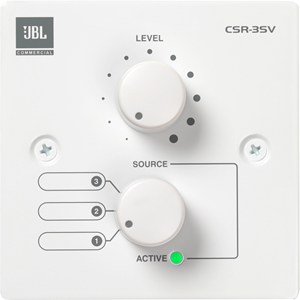 JBL Commercial CSR-3SV (EU-WHT) Audio Control Device - Wired