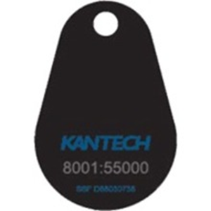 Kantech MiFare MFP-2KKEY RFID Key Fob - 30 mm x 45 mm Length - Black - Acrylonitrile Butadiene Styrene (ABS)