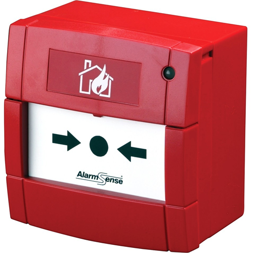 AlarmSense Manual Call Point For Fire Alarm - Red - Polycarbonate