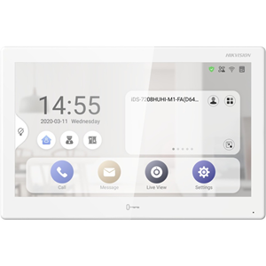 Hikvision DS-KH9510-WTE1 25.7 cm (10.1") Video Master Station - Touchscreen IPS - Indoor