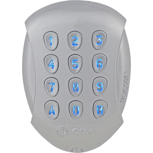 CDVI Keypad Access Device - Door - Key Code - 100 User(s) - Bluetooth - 48 V DC - Surface Mount
