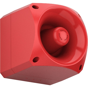 Klaxon Nexus 120 Sounder - Wired - 60 V - 20 dB - 120 dB(A) - Audible - Red