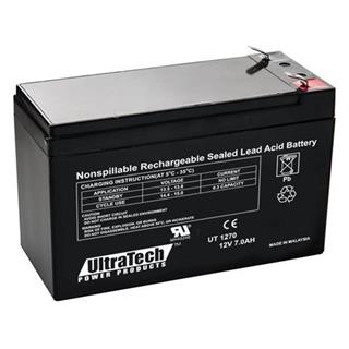 Ultratech Recharge UT 1270 Battery - Sealed Lead Acid (SLA) - 1 - For UPS, Alarm Panel, Alarm - Battery Rechargeable - 12 V DC - 7000 mAh